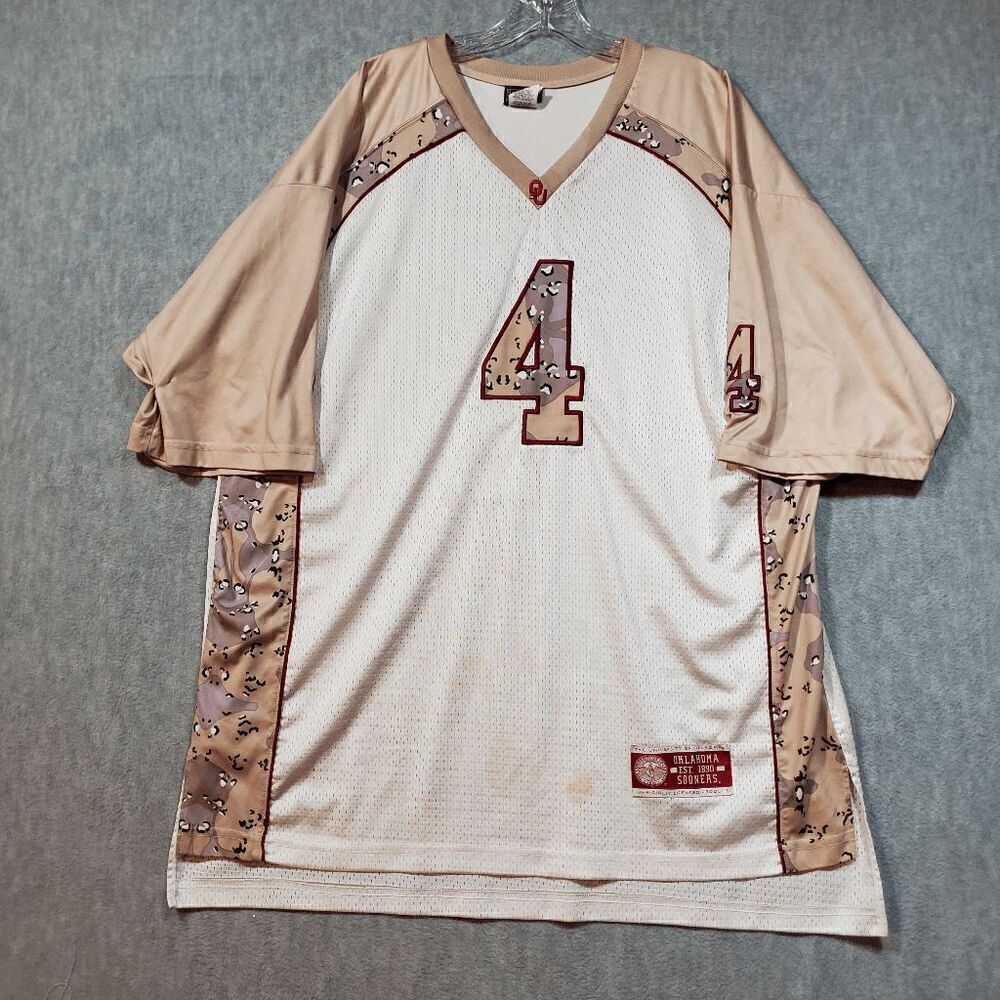 Oklahoma Sooners Jersey Mens XL White Team Edition Apparel NCAA Football Vintage